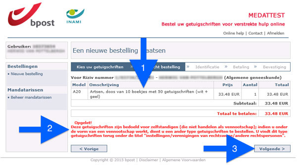 Bestellen getuigschriften gr
