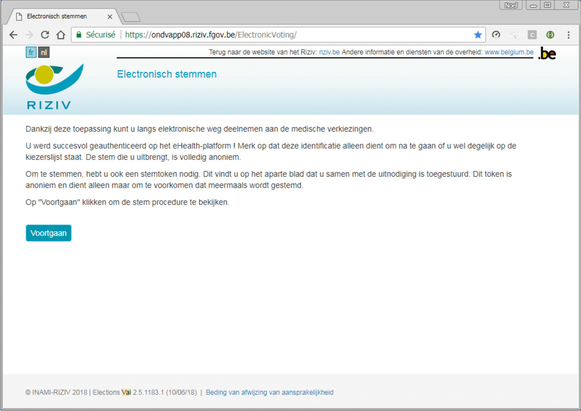 Screenshots verkiezingen 2018